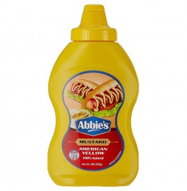 Abbie's Mustard American Yellow   Bottle  225 grams